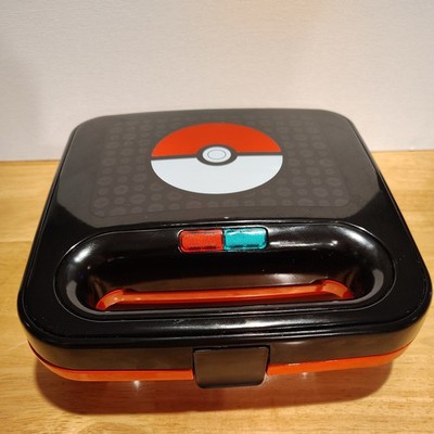 Pokemon 2  Waffle grilled cheese Maker Pikachu Poke Ball Square Used  