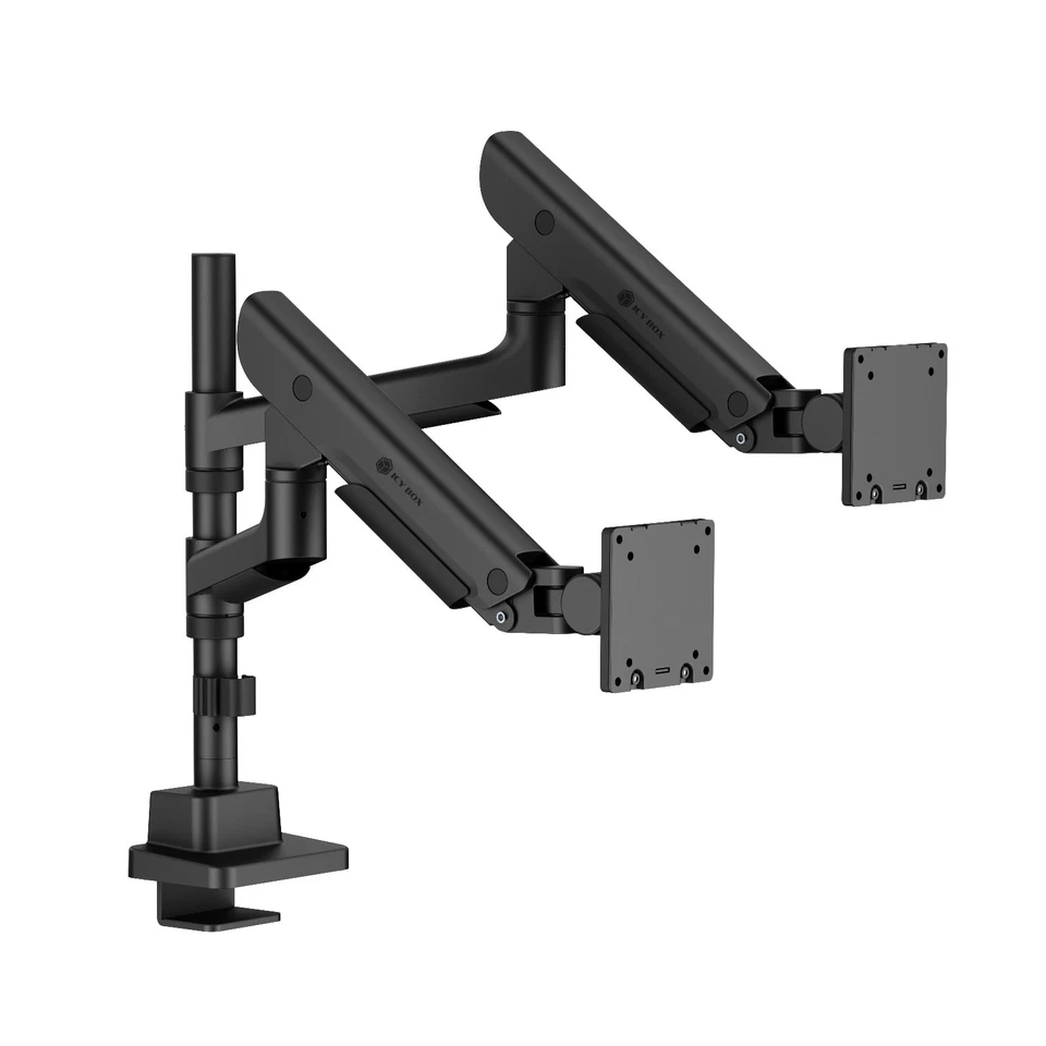 ICY BOX IB-MS702-T Monitorständer Tischhalterung für 2 Monitore 57" 61194 B-Ware