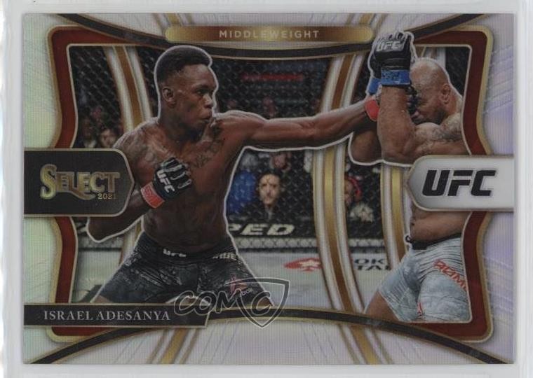 2021 Panini Select UFC Premier Level Silver Prizm Israel Adesanya #134 1dl2
