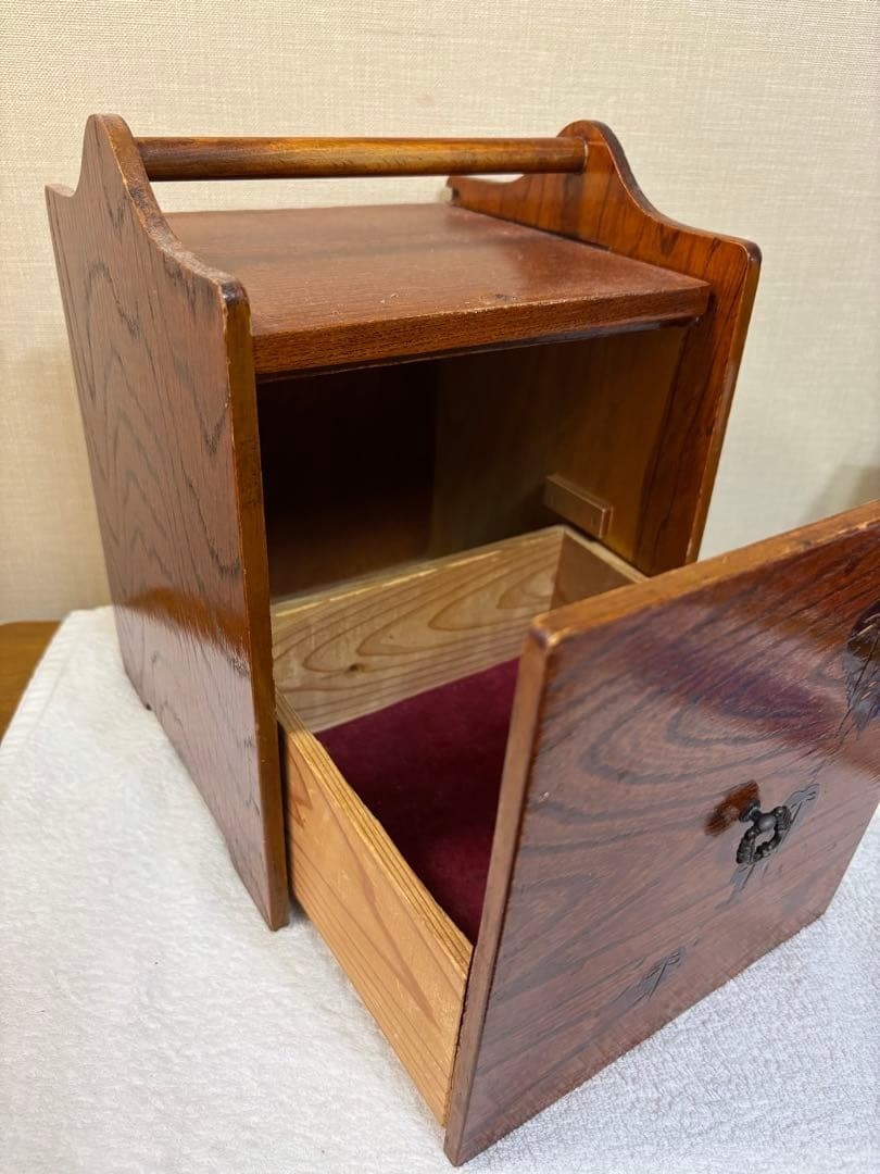 Japanese Vintage Wooden Chest Drawers Sewing Box KOHIKIDASHI W8.3