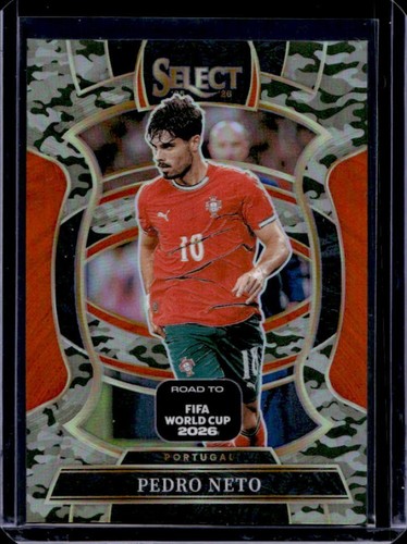 2025-26 Panini Select Road to FIFA World Cup Pedro Neto Terrace Camo #/199