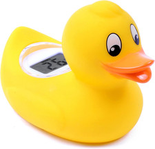 Digi Duckling Digital Water LCD Thermometer and Baby Bath Time Toy, Yellow , Pac