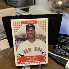 1991 ProCards Minor League #21 Willie Tatum Lynchburg Red Sox