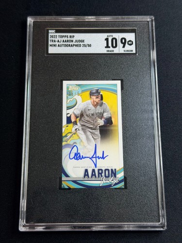 Aaron Judge #TRA-AJ 2022 Topps Rip Autographs card