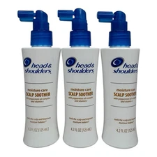 3 Head & Shoulders Moisture Care Scalp Soother Peppermint Oil 4.2 Oz New
