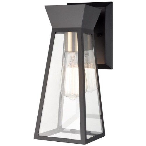Artcraft Lighting AC11857BK Lucian Wall Sconce Black and Brushed Brass