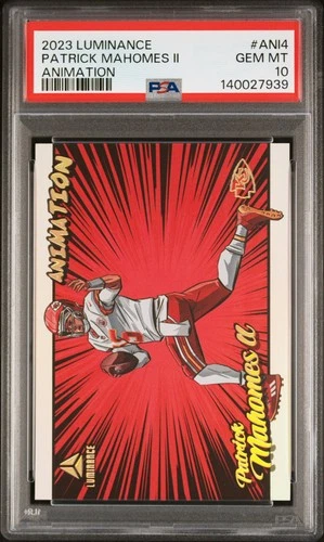 2023 PANINI LUMINANCE ANIMATION #ANI4 PATRICK MAHOMES II PSA 10