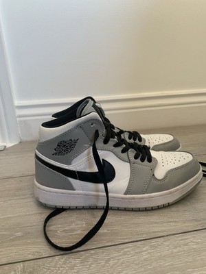 Air Jordan 1 Mid Women s Light Smoke Grey Size UK 5.5