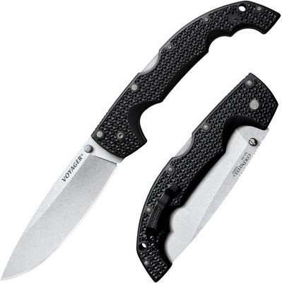 XL Voyager 5.5'' AUS10A Drop Point Razor-Sharp Blade 6.75'' Griv-Ex Handle Everyda