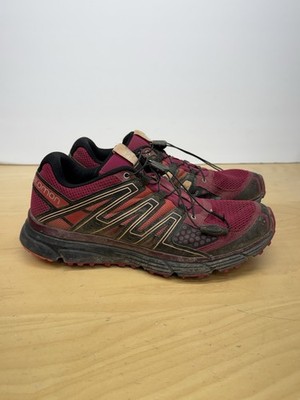 Salomon X Mission 3 Womens Trail Hiking Running Shoes Size 10.5 Pink/Teal