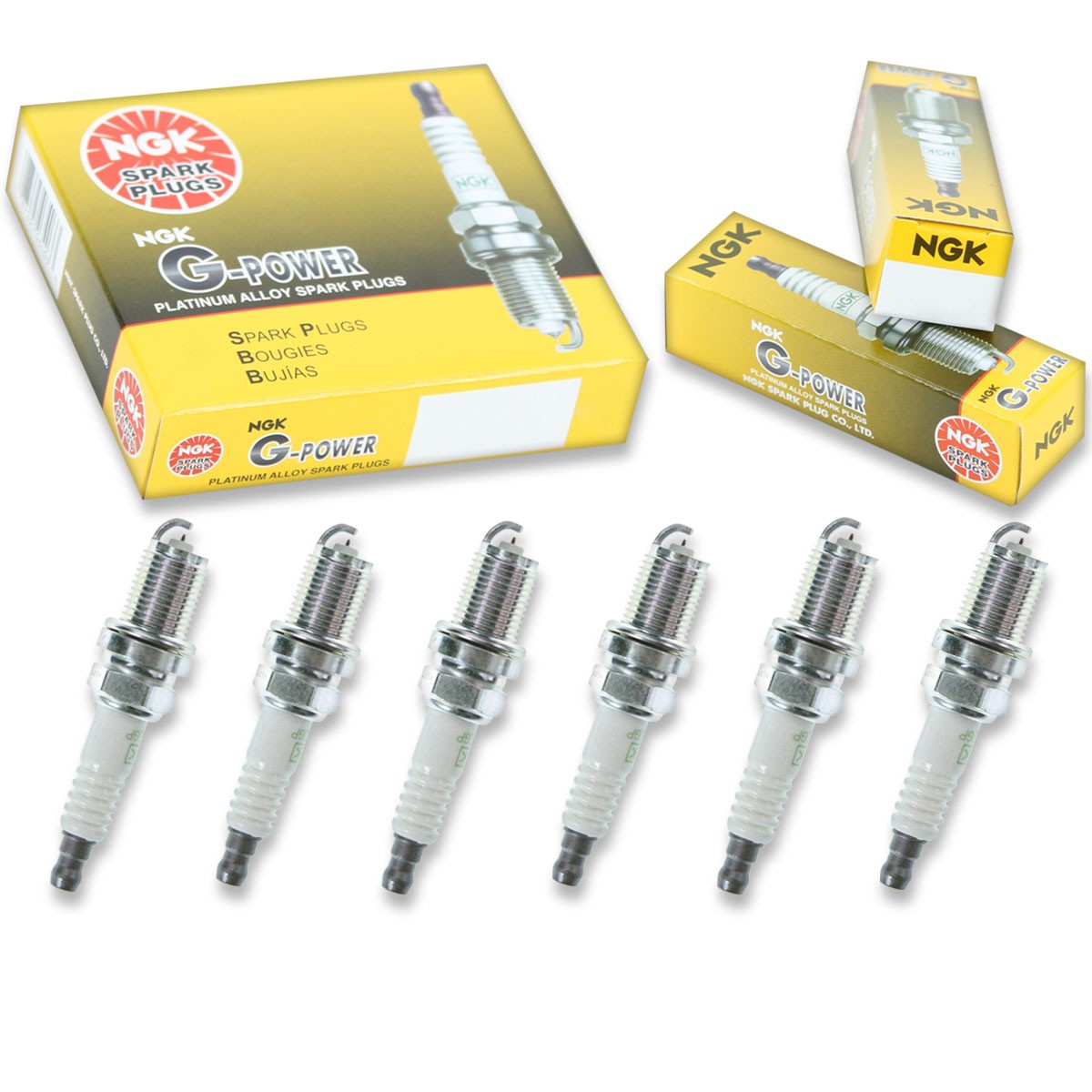6 pcs NGK G-Power Spark Plugs for 1990-1994 Nissan D21 3.0L V6 - Engine Kit jb