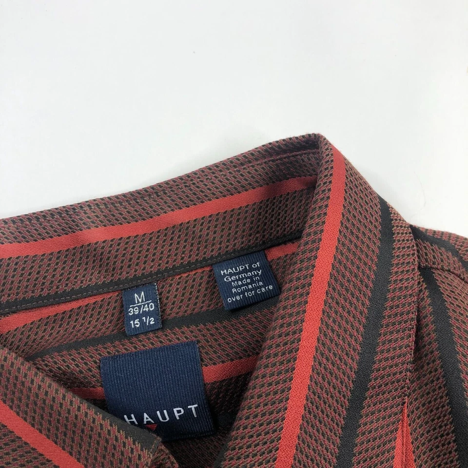 Camisa de vestir Haupt mediana 15,5 para hombre con botones delanteros manga larga Foto 4 de 4