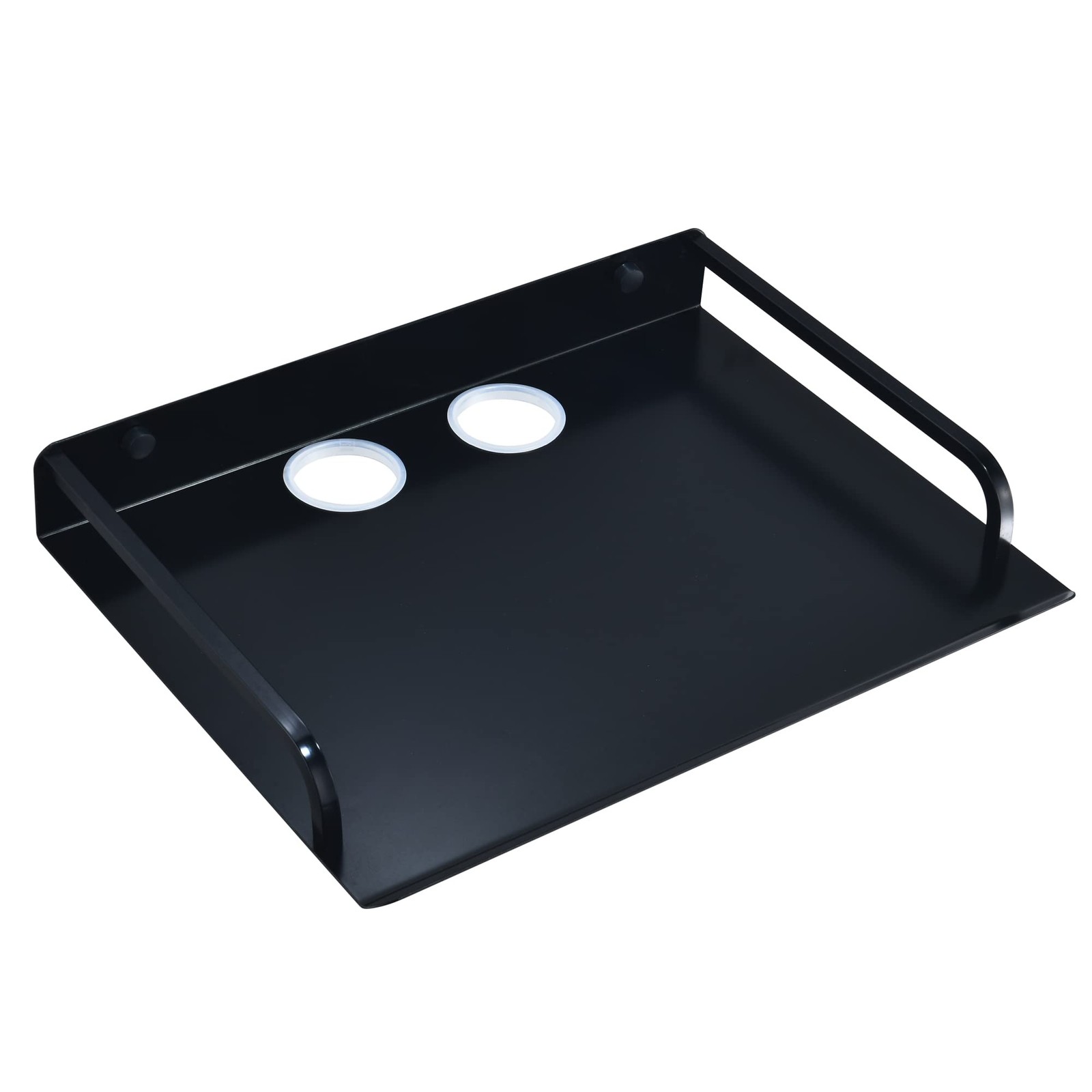 HNVNER Black Floating Media Shelf for Router Streaming TV Box, 12x10 ...