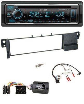 Kenwood Steering Wheel Bluetooth DAB USB CD Car Stereo for BMW 3 Series E46 (98-07)