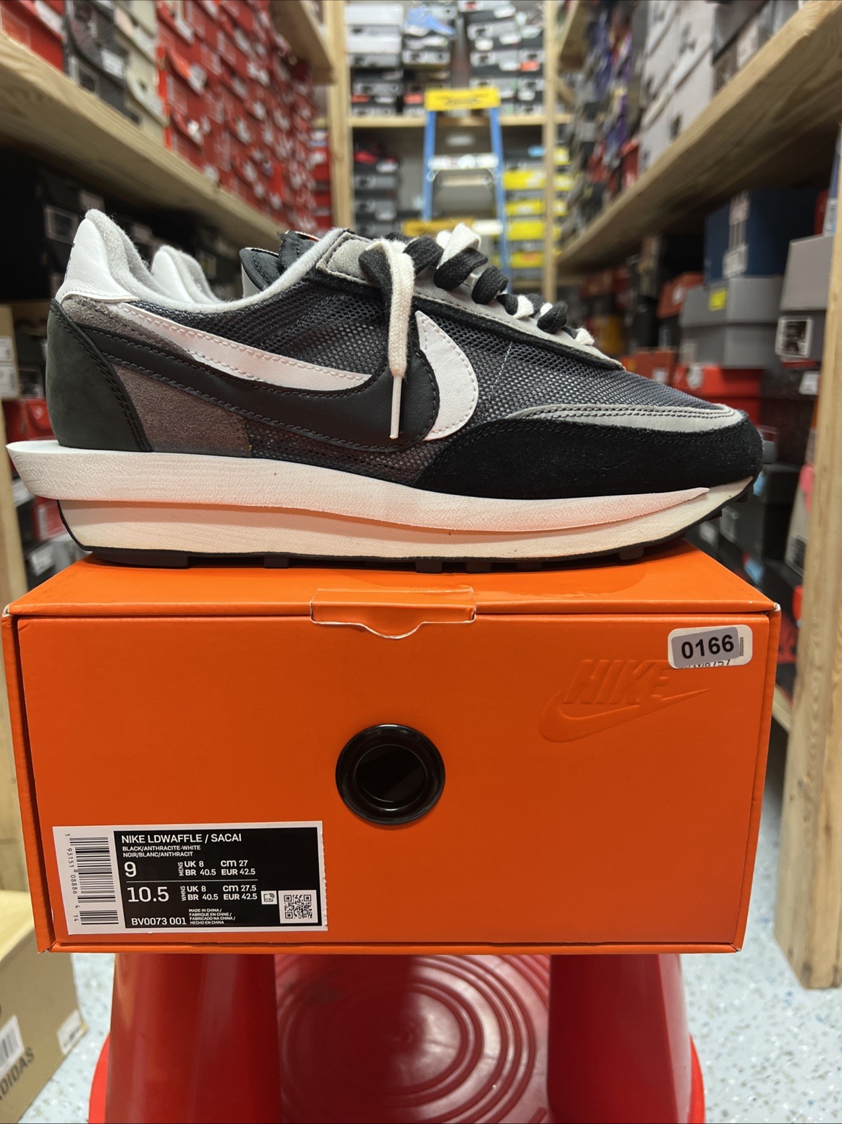 SACAI X NIKE Taglia 9 Nike sacai x LDWaffle Nero