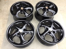 17 New Black Oem Original Factory Porsche 911 968 944 993 Carrera Ii Wheels Rim