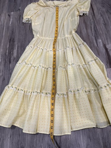 Vintage Yellow Malco Modes Dress Size 8 - Picture 5 of 11