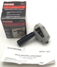 Craftsman 90° Angle Drill Head Attachment In Box W/Instructions 26271 USA Used 