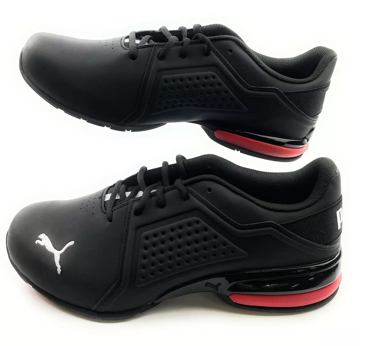 Puma viz runner black and sale red