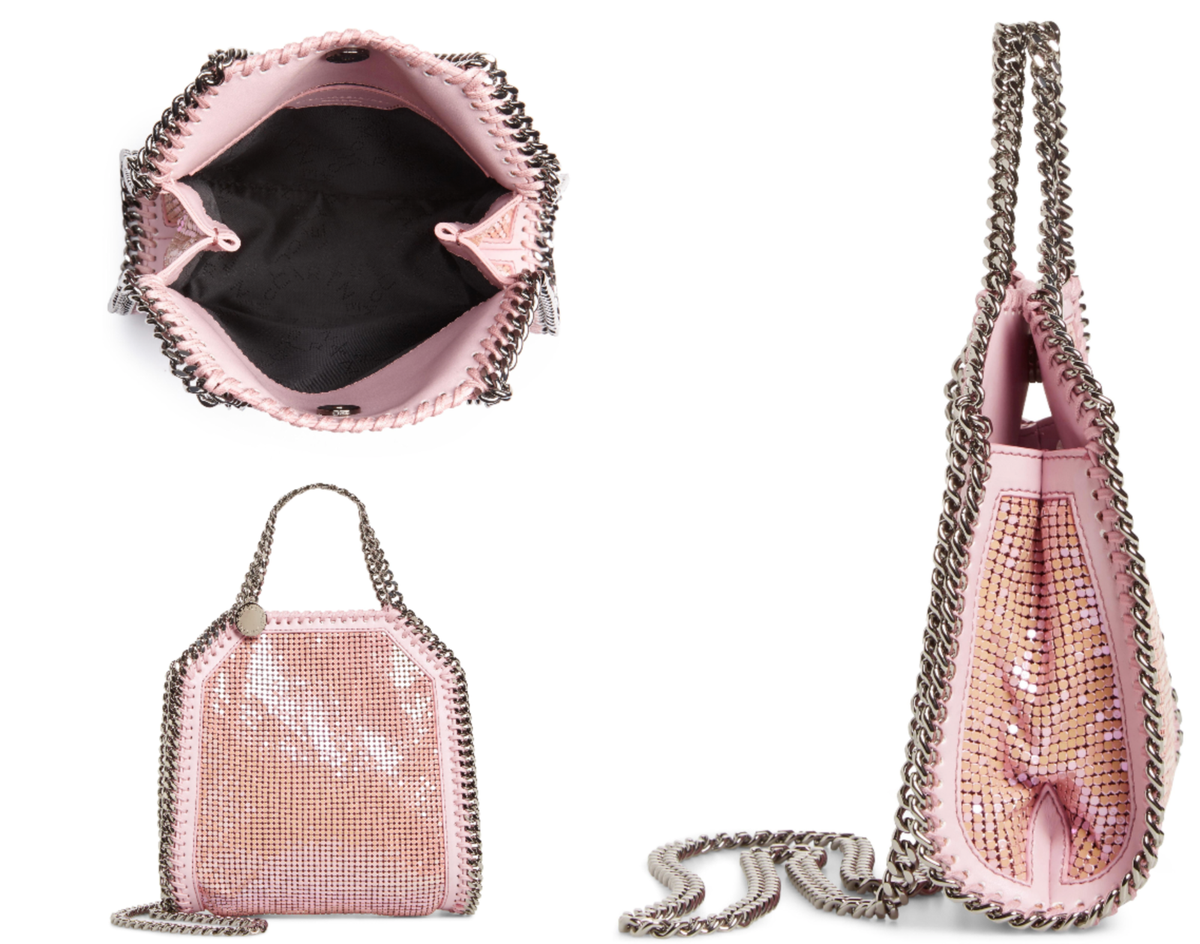 Stella McCartney Crossbody Mini Falabella Bag Metal Mesh
