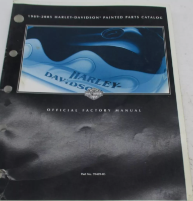 1989 1990 2003 1997 2005 Harley Davidson Painted Parts Catalog