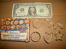 Lot Of 6 Vintage Nutbrown England Cocktail Cookie/Biscuit Cutters