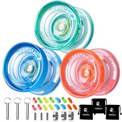 3 Pack Professional Responsive Yoyo K2 for Kids Adults Beginners with Yoyo Kits