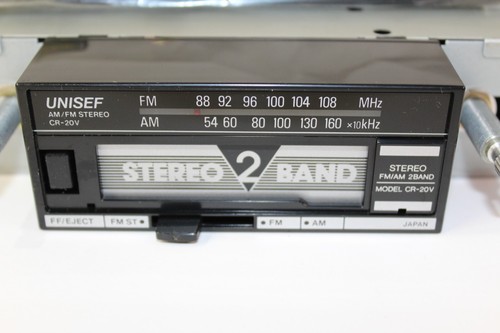 NEW Vintage 70s Unisef CR-20V Universal Car AM/FM Radio Stereo Cassette In-Dash - Picture 2 of 9