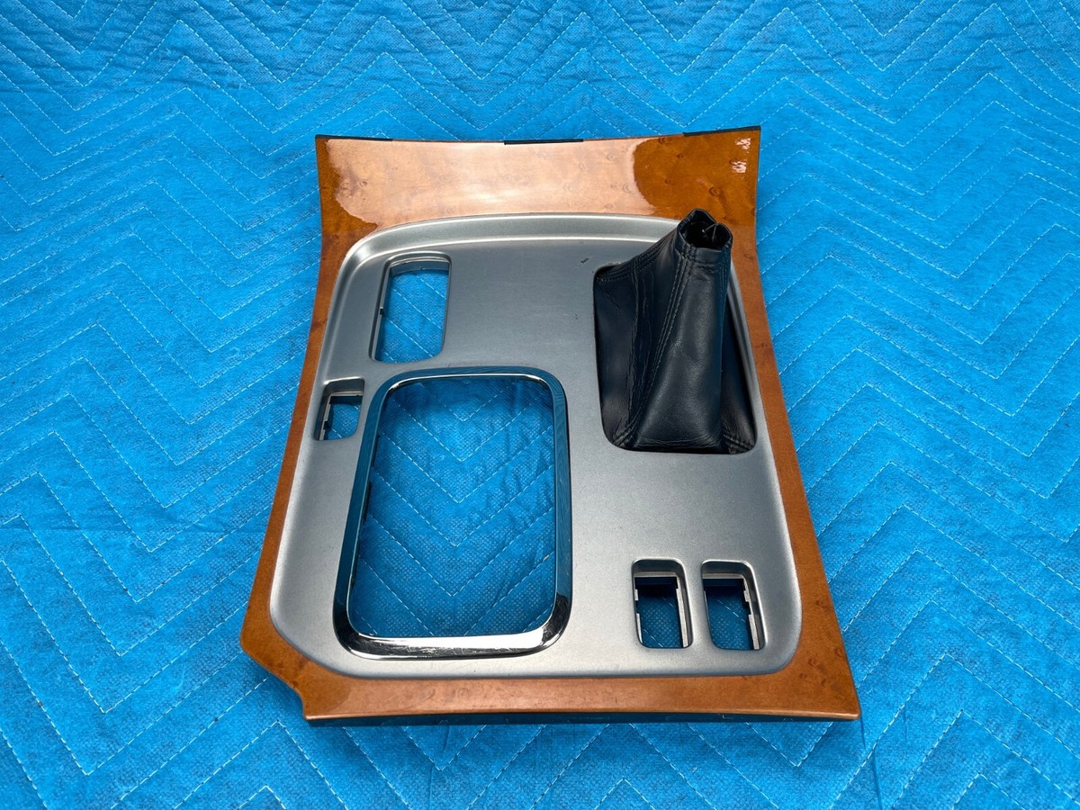 Lexus LX470 Center Console Wood Trim Panel Shifter Bezel w/ Boot