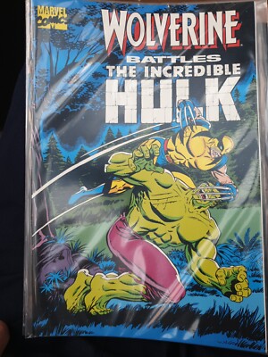 WOLVERINE BATTLES THE INCREDIBLE HULK NM MARVEL COMICS reprints Hulk # 180, 181 