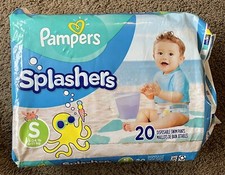 Pampers Splashers Disposable Swim Pants Diapers 20 count Size Small S 13-24 lb 