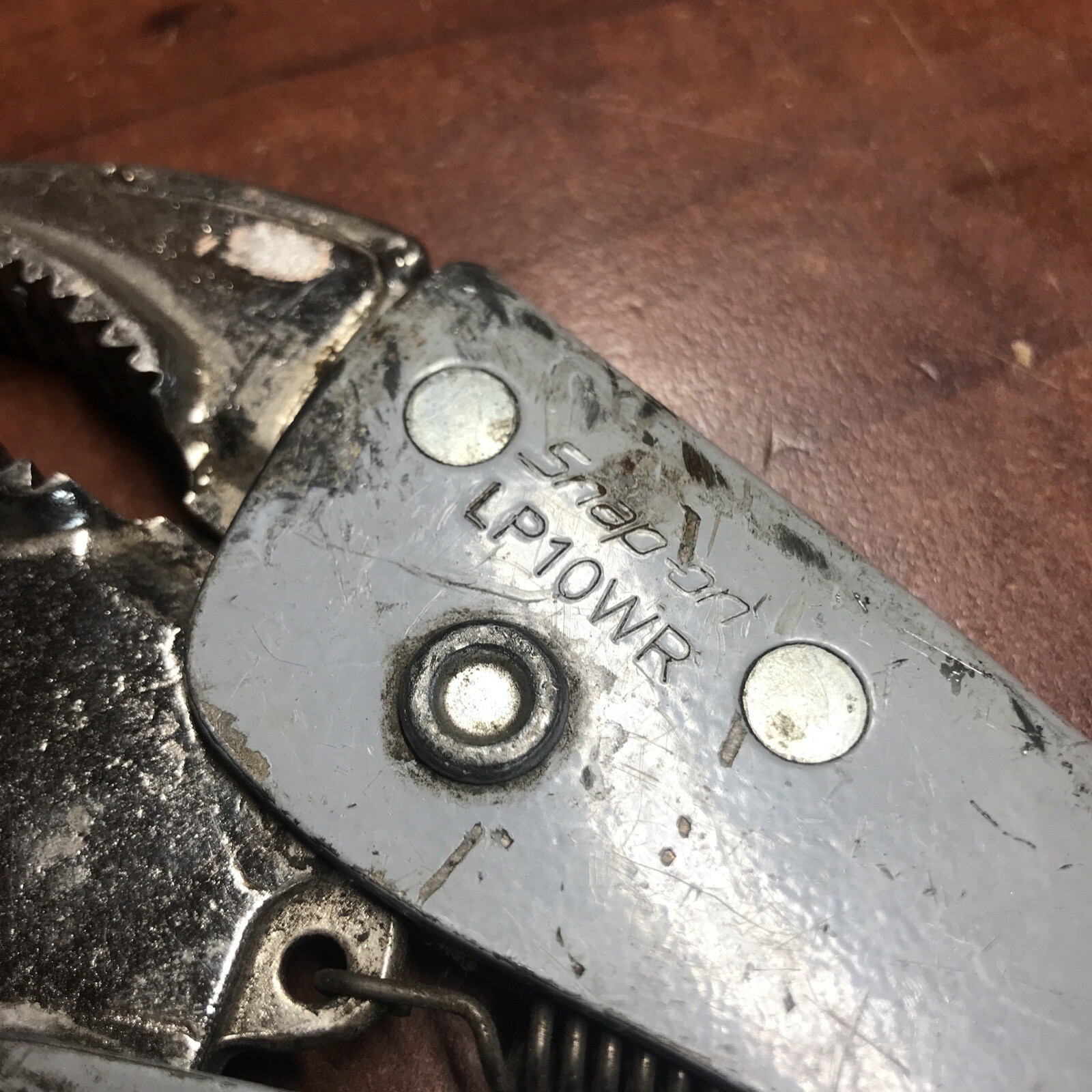 USE Genuine SNAPON TOOLS GRAY 10" CURVED JAW VISE GRIP LOCKING PLIERS LP10WR eBay