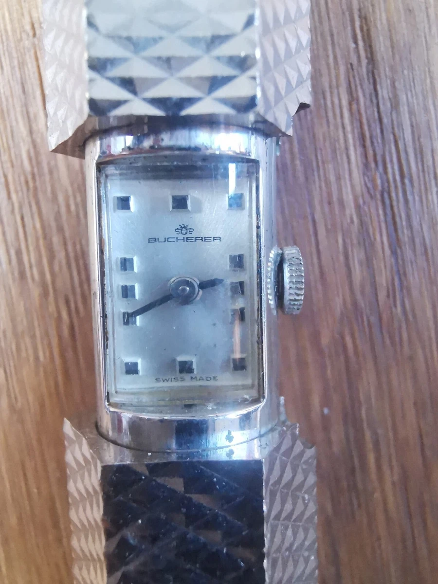 Montre Bucherer En Argent Massif Pour Femme - Mécanique à Remontage Manuel - Style Habillé Occasion