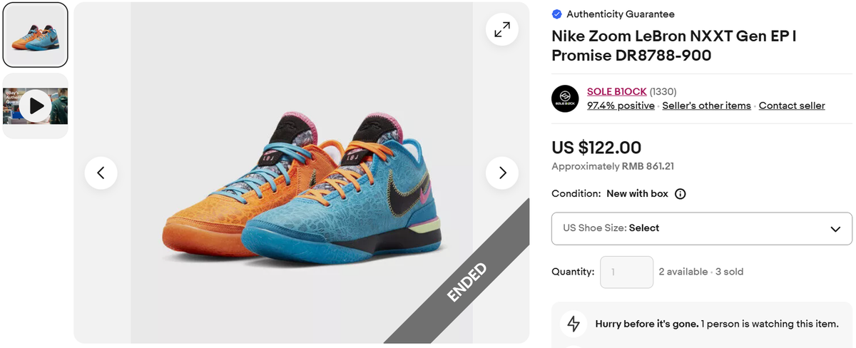Nike Zoom LeBron NXXT Gen EP I Promise DR8788-900 | eBay