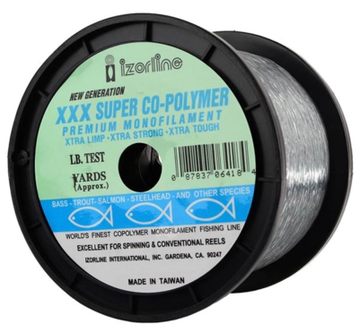 IZORLINE XXX CO-POLYMER (CLEAR/SMOKE)New Gen Monifilament 1/4 LB