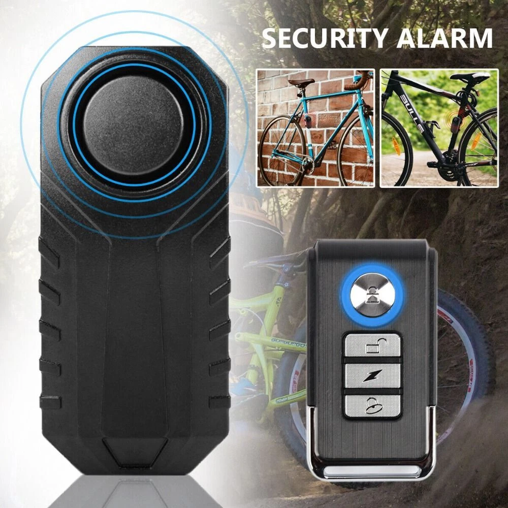 Anti-Theft Bicycle Lock Bicycle Security Bike Alarm System W/Remote Control