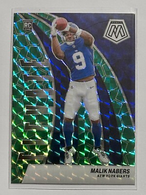 Malik Nabers 2024 Panini Mosaic Elevate Green Prizm Rookie RC #3
