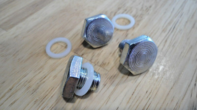 3 OIL PAN DRAIN PLUGS! FOR EARLY MOPAR PLYMOUTH A, B, C, & E BODY CUDA DART ETC
