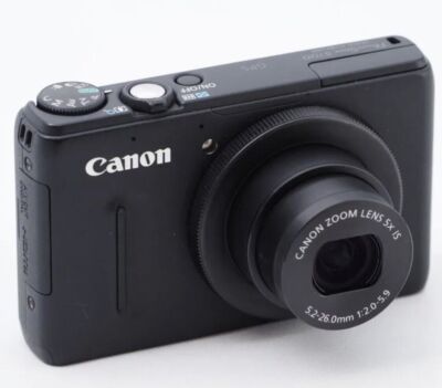 Canon Digital Camera PowerShot S100 Black 12.1 Megapixels 5x Optical Zoom Gift