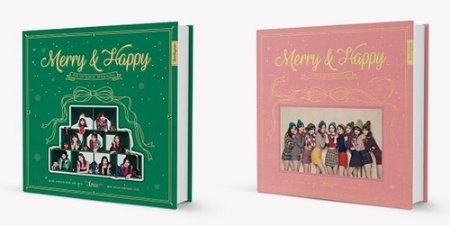 Twice 1st Repackage Album Merry Happy Random Ver Cd P Book Postcard Sticker Ebay