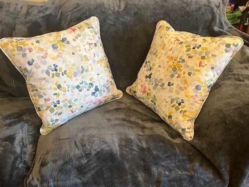 NUEVO ANUNCIO DAPPLE ABSTRACT DE JOHN LEWIS 1 PAR DE FUNDAS DE COJÍN DE 18". - Imagen 3 de 3