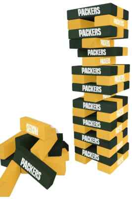 Green Bay Packers NFL Table Top Stackers Wooden Blocks NEW SEALED