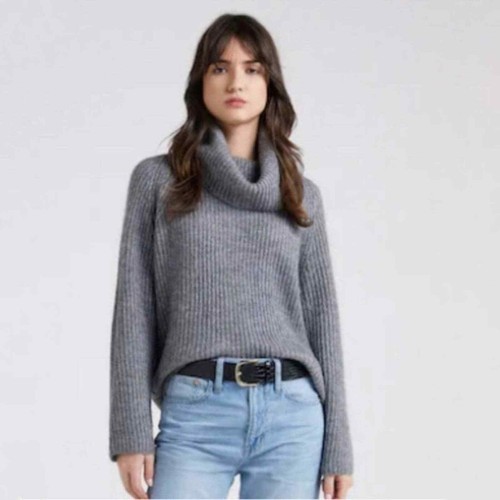 J.Crew Point Sur Gray Mohair Ribbed 