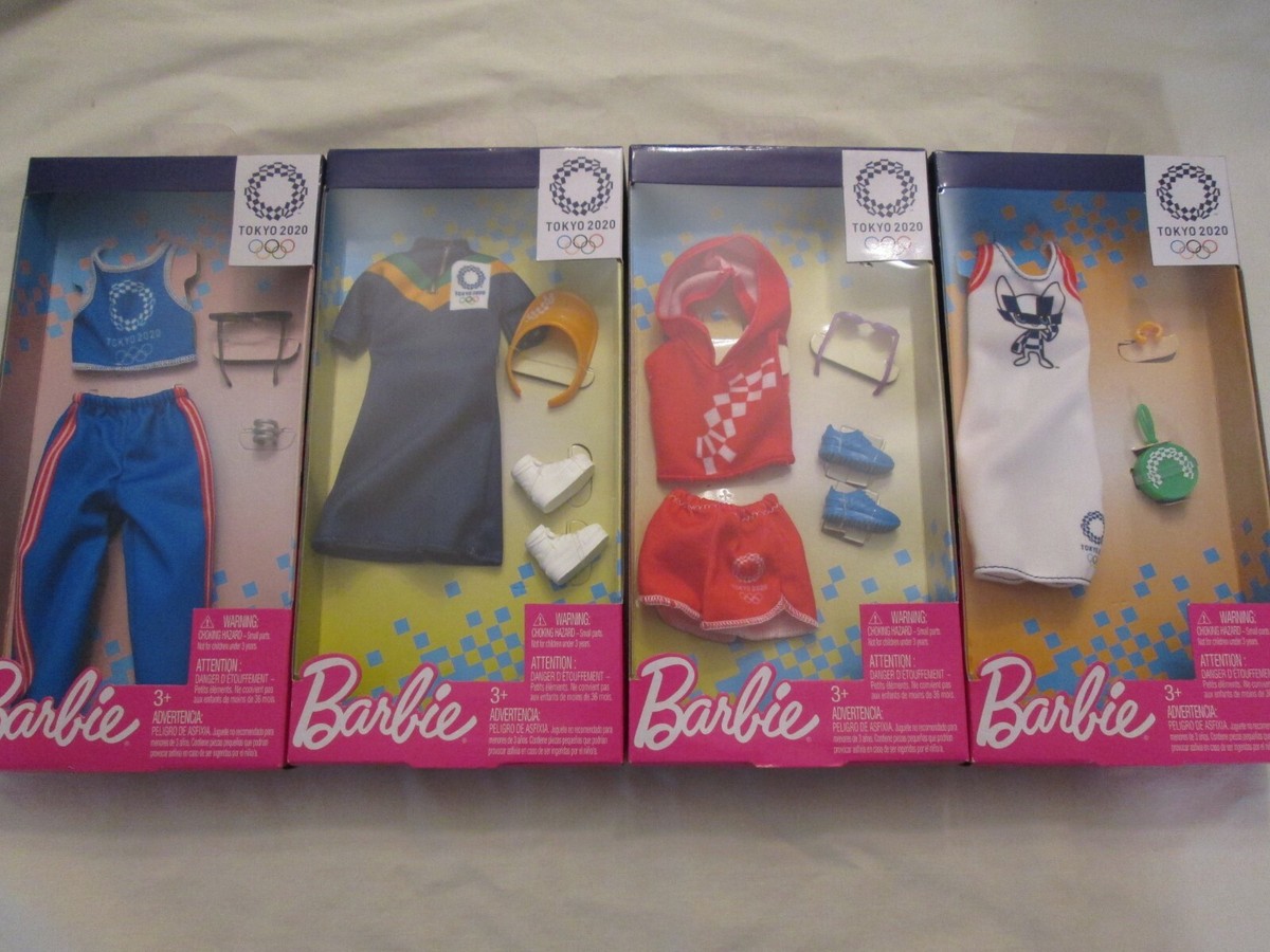 Lot Barbie Doll Tokyo 2020 Olympics Fashion Packs Sports
