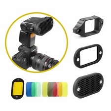 Selens Magnetic Honeycomb Grid Grip Colored Gel Filter Flash Speedlite