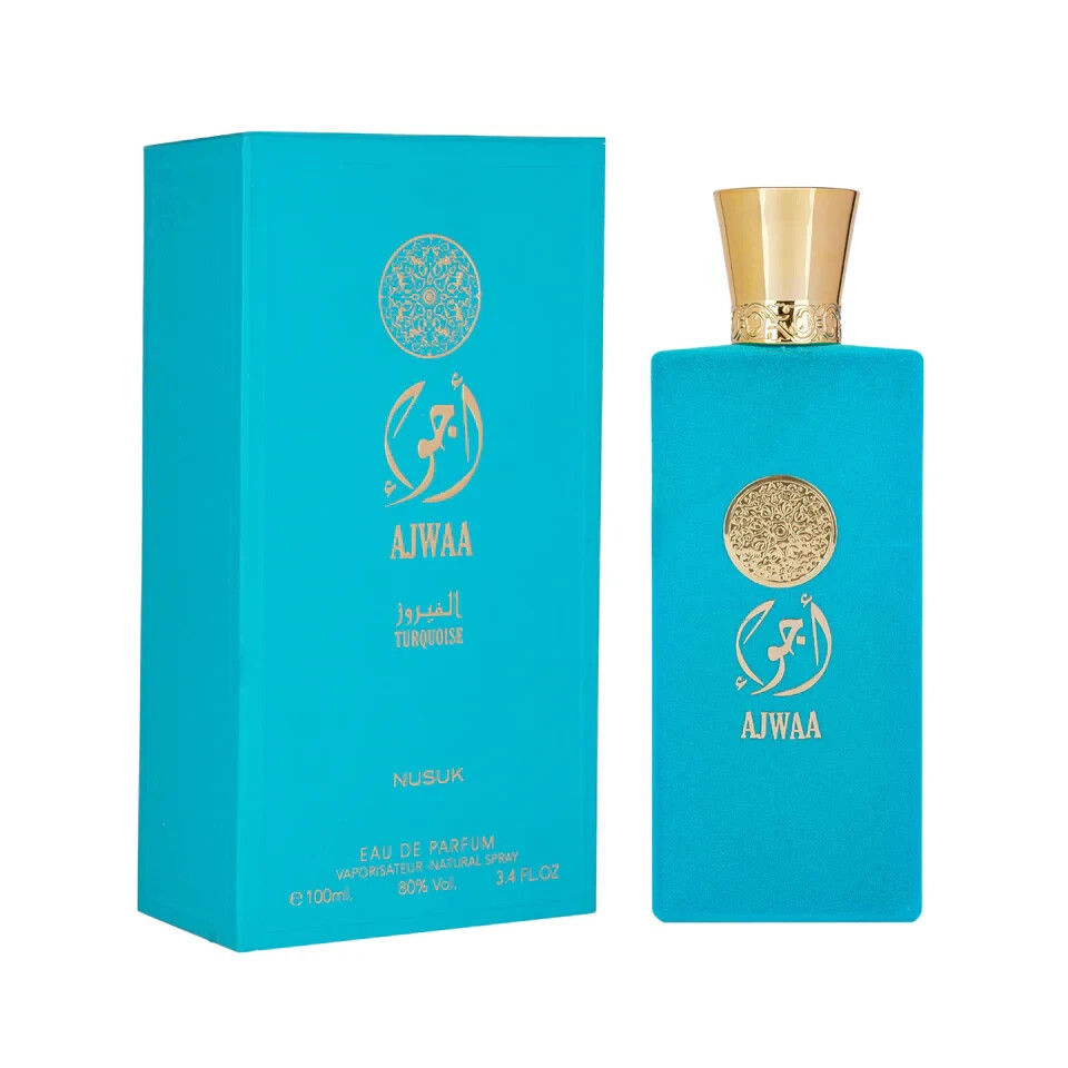 AJWAA TURQUOISE by Nusuk for Men Eau De Parfum 3.4 fl.oz