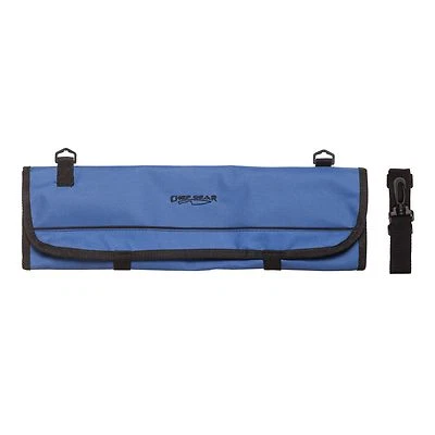 9 Pocket Chef Knife bag Roll Bag knife roll case Chef Gear by Ergo Chef (Blue)