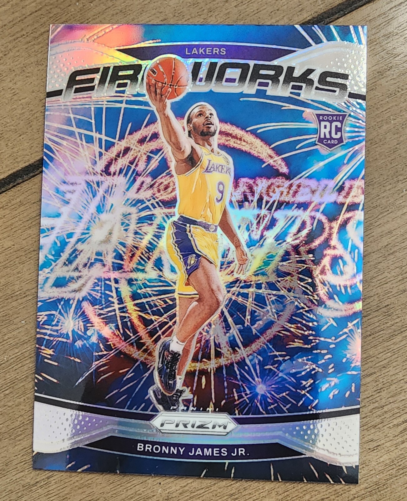 Bronny James Jr 2024-25 Prizm Fireworks Rookie RC Silver Prizm
