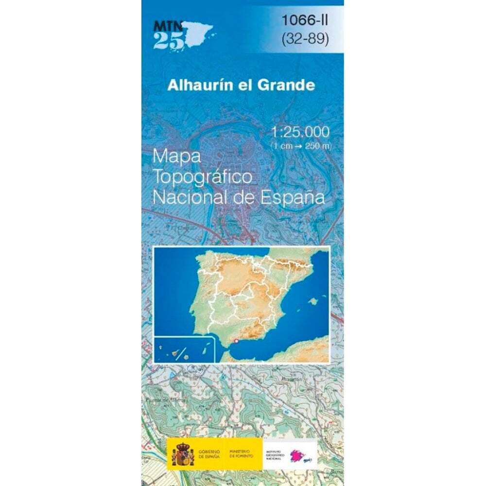 Spain Map 1066-II Alhaurín El Grande walking hiking topographic 1:25K