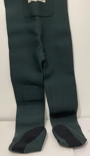 Vintage Hodgman All Purpose Neoprene Waders size Small Green Removable suspender - Picture 3 of 9